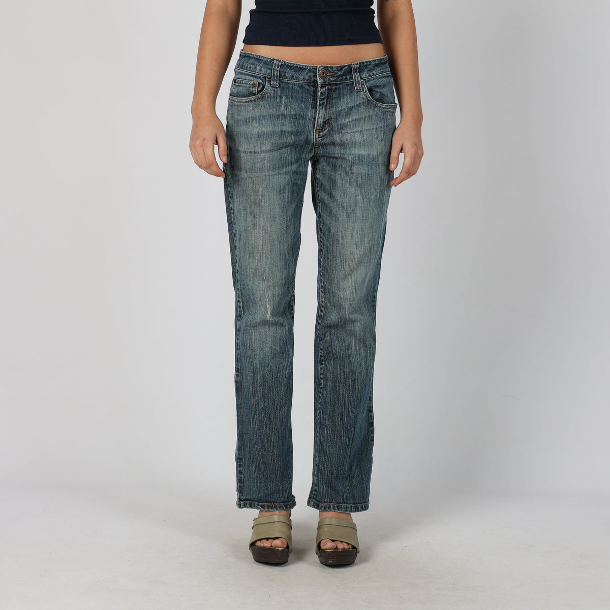 Blue Y2K Maurices Straight Jeans (M)