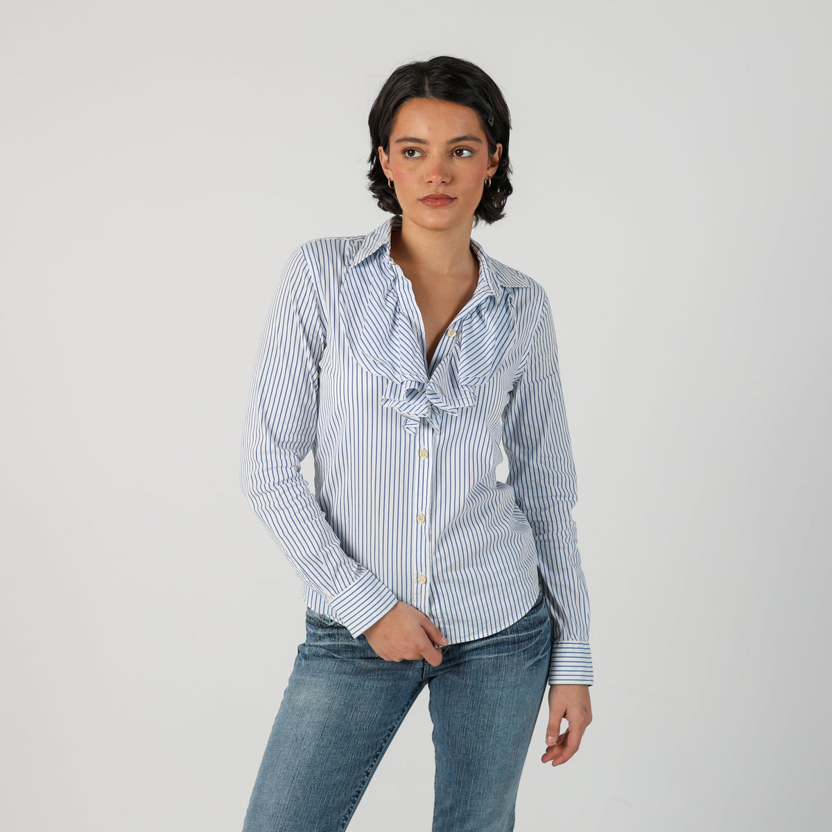 White Y2K Moschino Blouse (M)