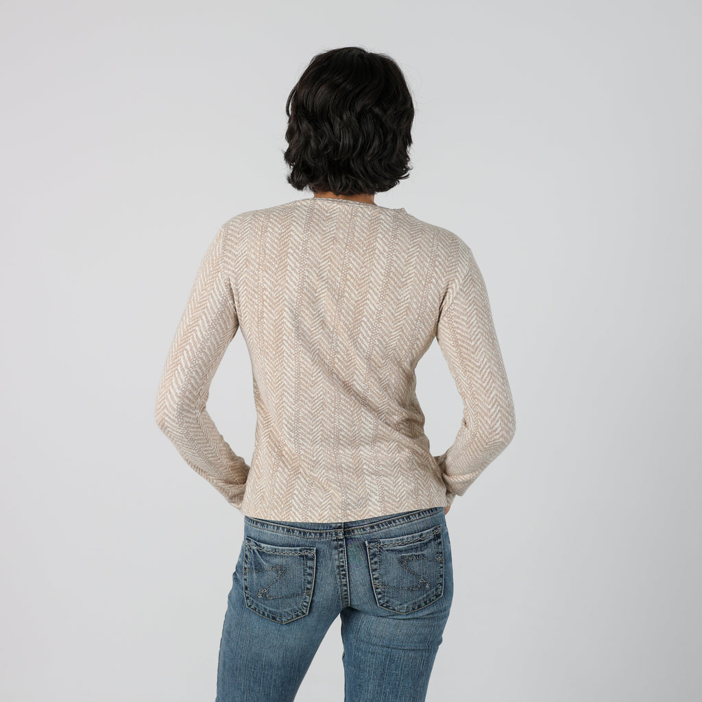 Beige Y2K Iceberg Long Sleeve Top (M)