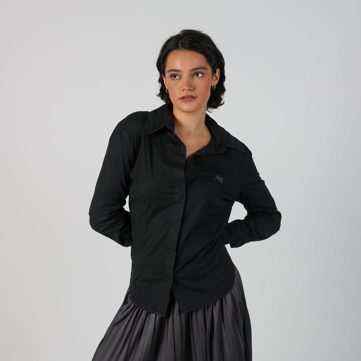 Black Y2K Armani Jeans Shirt (L)