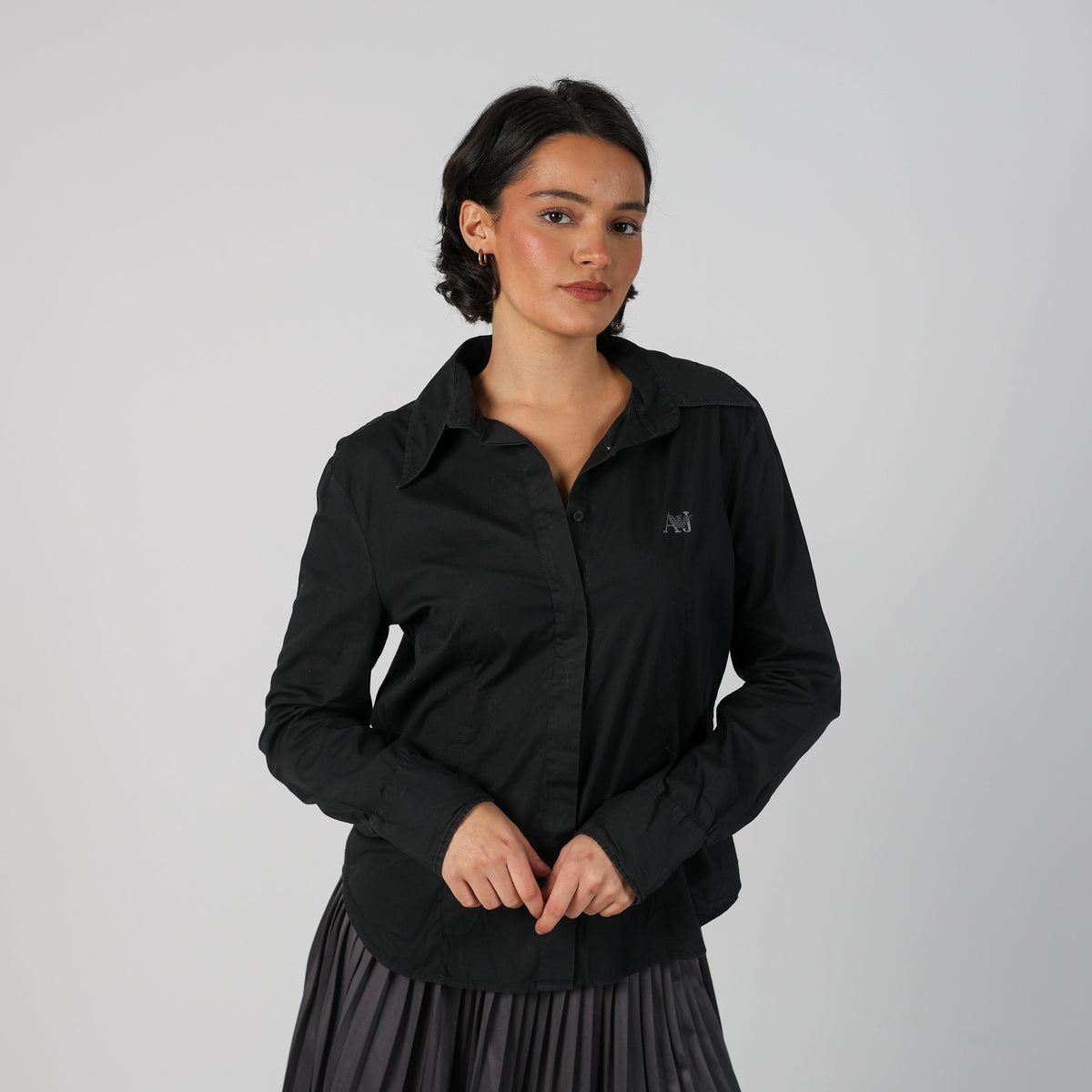 Black Y2K Armani Jeans Shirt (L)