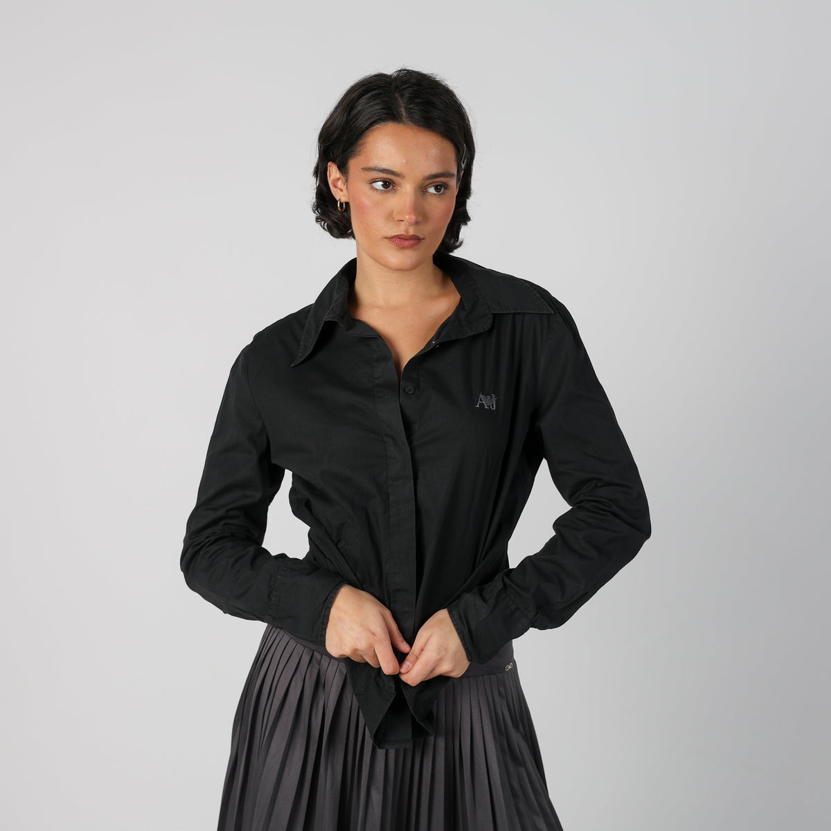 Black Y2K Armani Jeans Shirt (L)