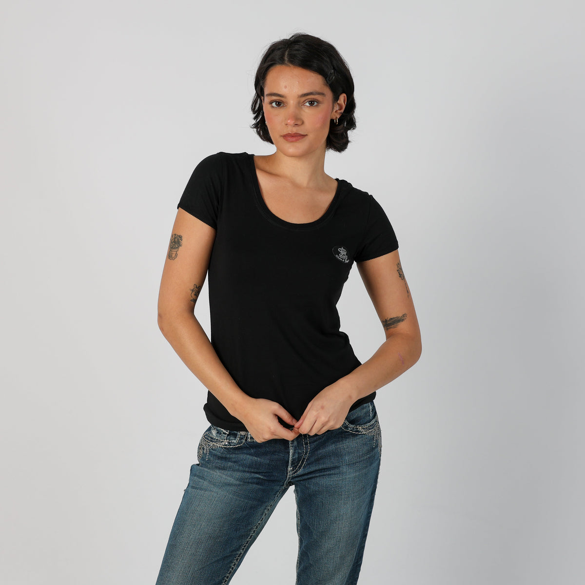 Black Y2K Dolce & Gabbana T-shirt (S)