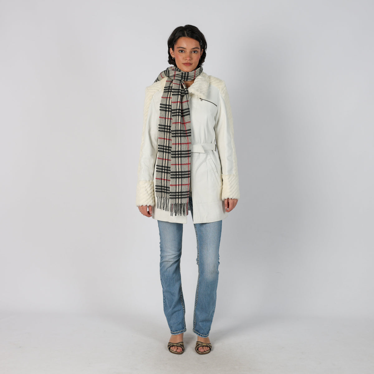 White Y2K Vera Pelle Leather Jacket Faux leather (S)