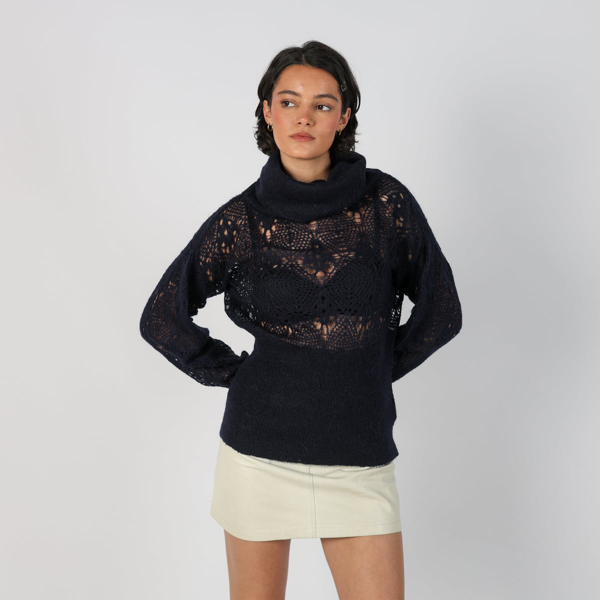Blue Y2K Diesel Knitted Jumper (L)