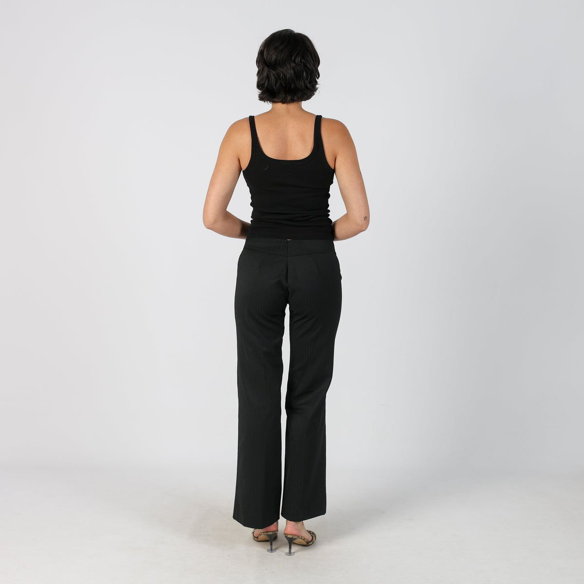 Black Y2K Roccobarocco Woven Trousers (S)
