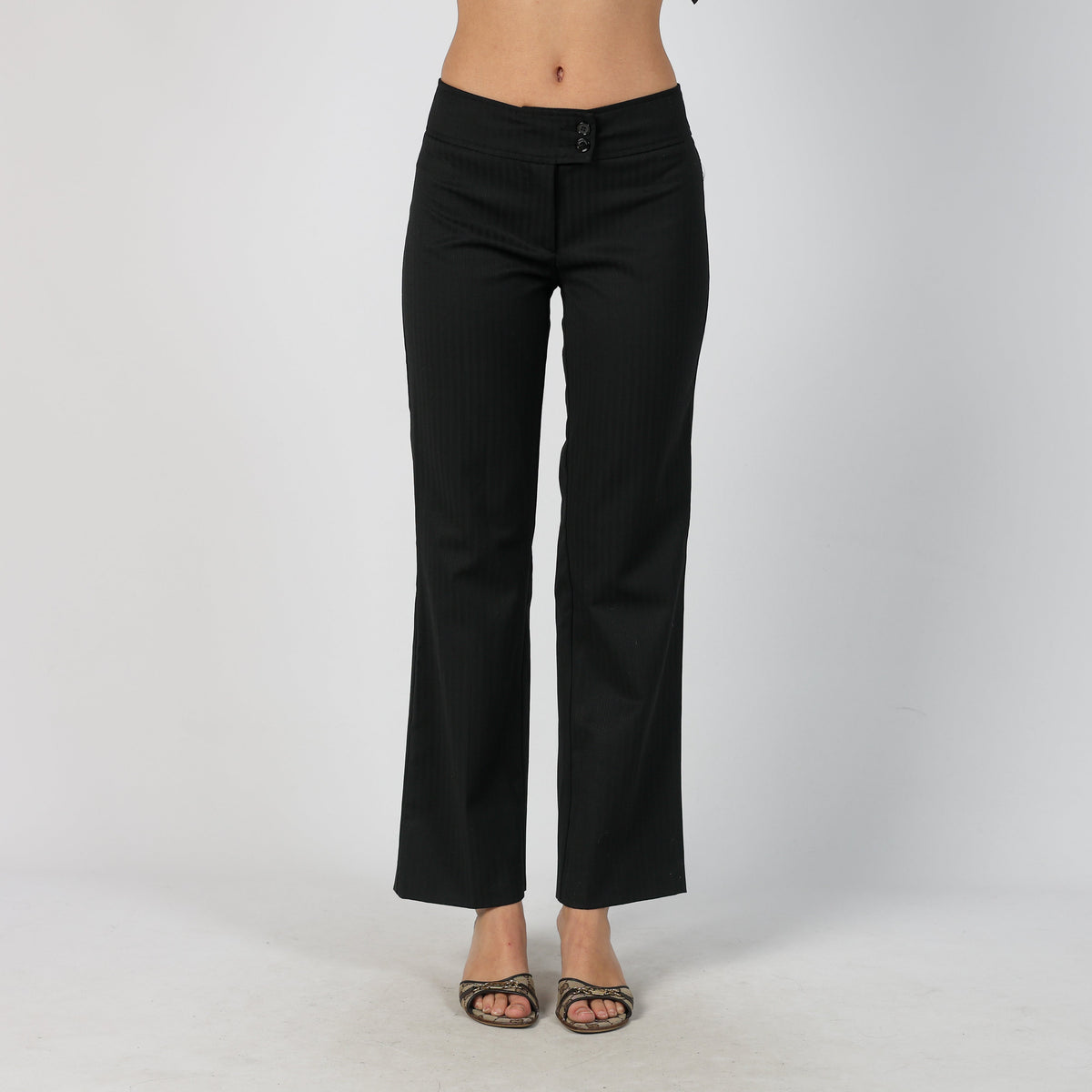 Black Y2K Roccobarocco Woven Trousers (S)