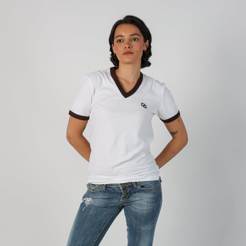White Y2K Dolce & Gabbana T-shirt (M)