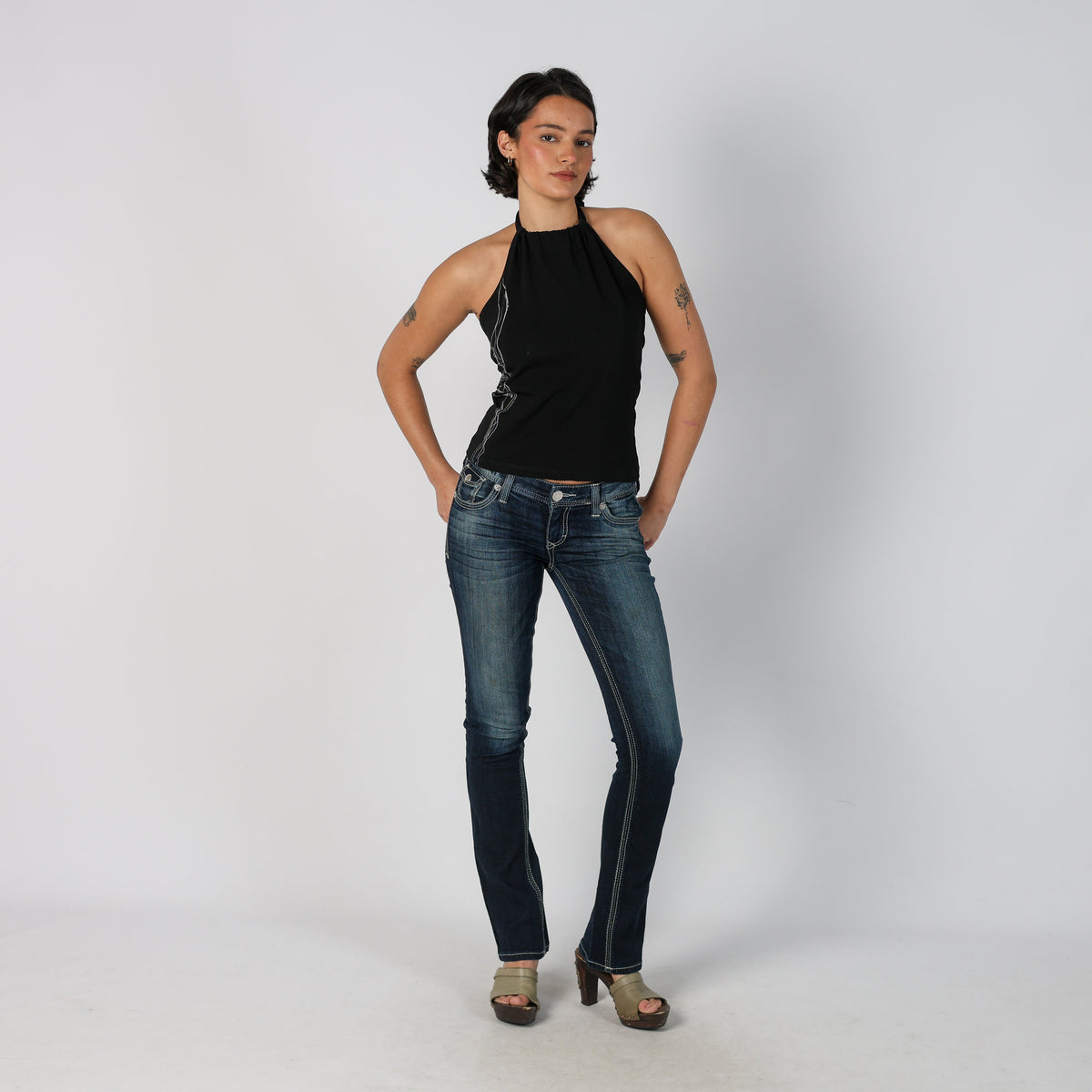 Blue Y2K Express Jeans Bootcut Jeans (M)