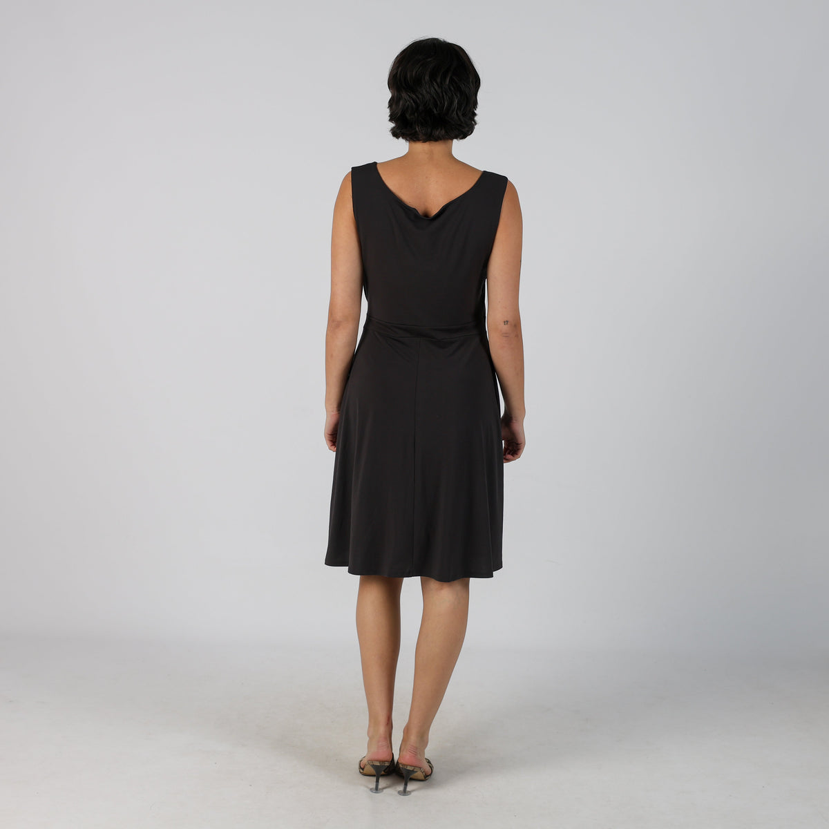 Grey Y2K Guess Woven Midi Dress (M)