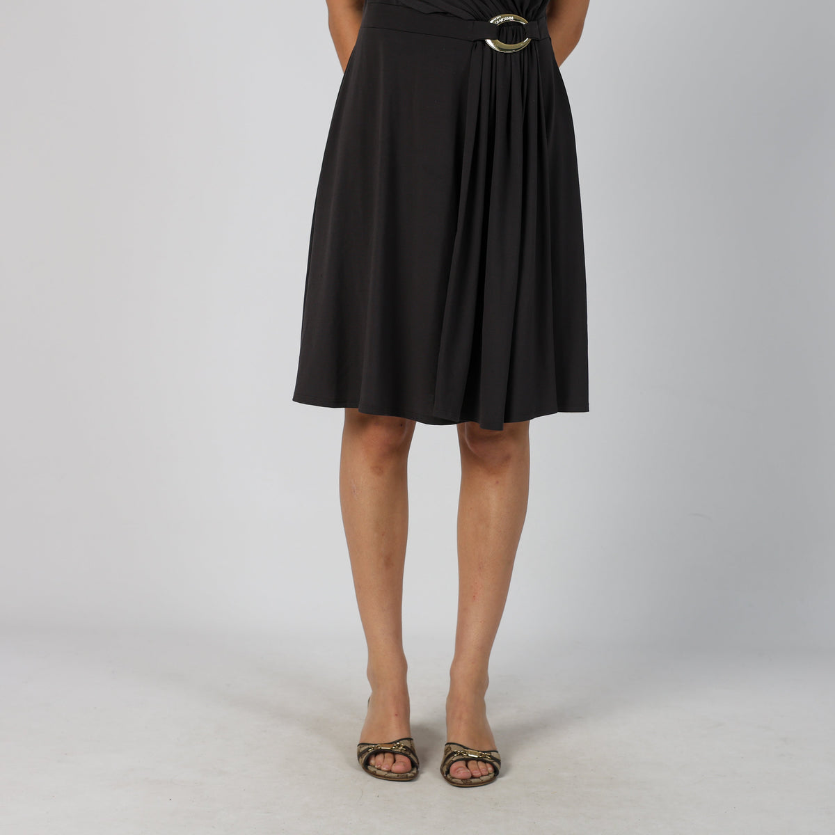 Grey Y2K Guess Woven Midi Dress (M)