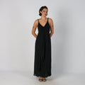 Black Y2K Marella Woven Maxi Dress (S)