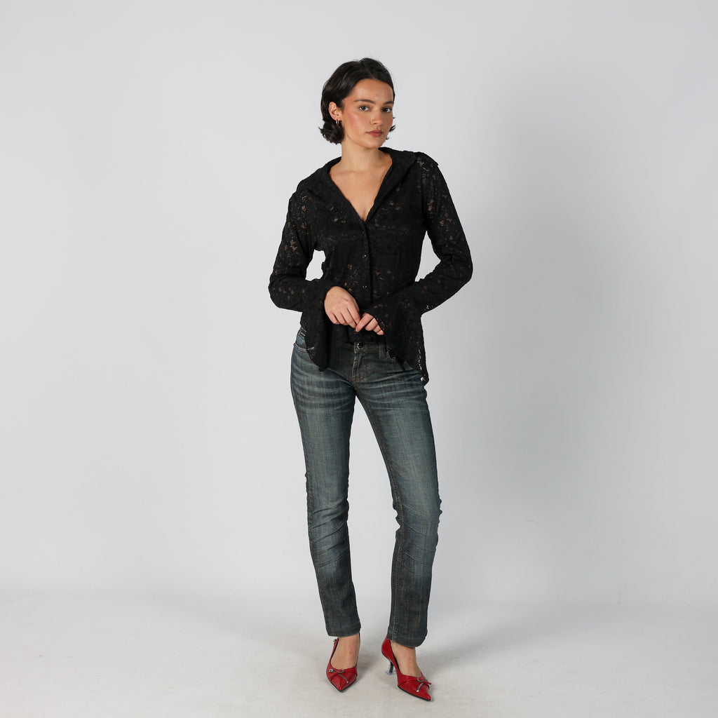 Blue Y2K Dolce & Gabbana Bootcut Jeans (S)
