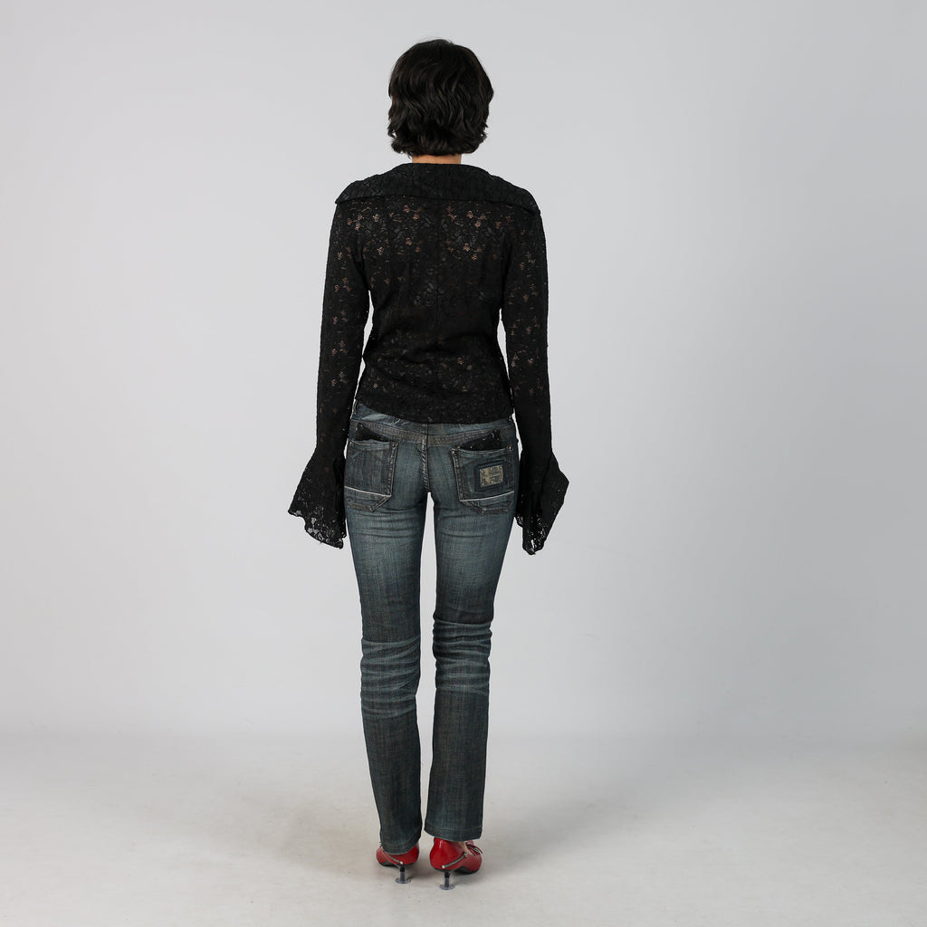 Blue Y2K Dolce & Gabbana Bootcut Jeans (S)