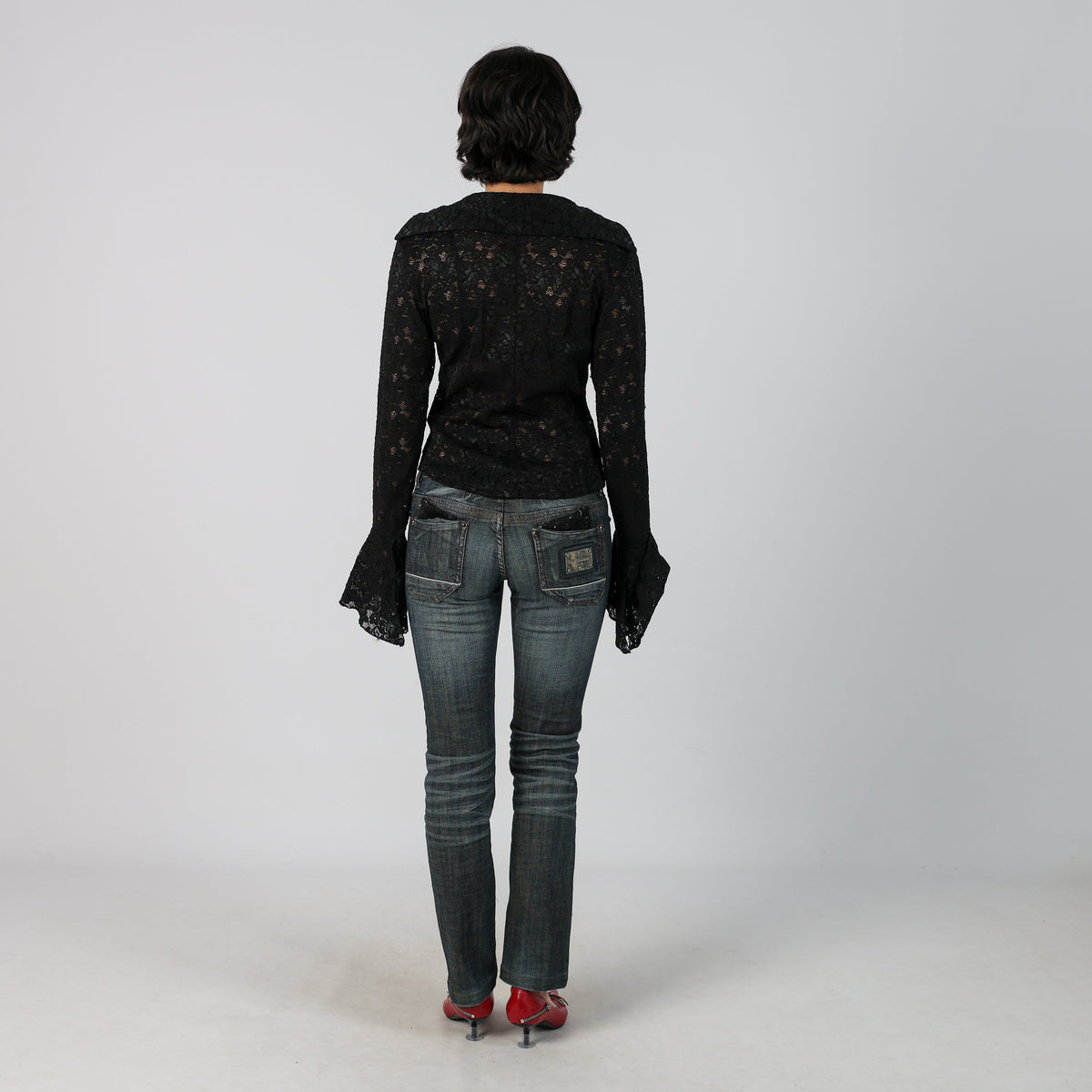Blue Y2K Dolce & Gabbana Bootcut Jeans (S)