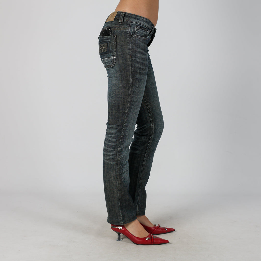 Blue Y2K Dolce & Gabbana Bootcut Jeans (S)