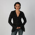 Black Y2K Wan Li Lace Top (M)