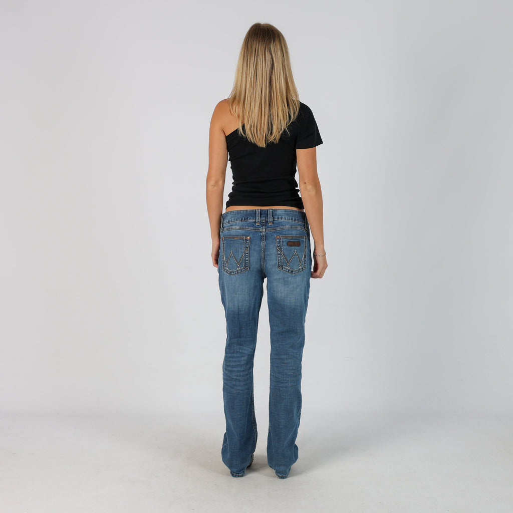 Blue Y2K Wrangler Bootcut Jeans (M)