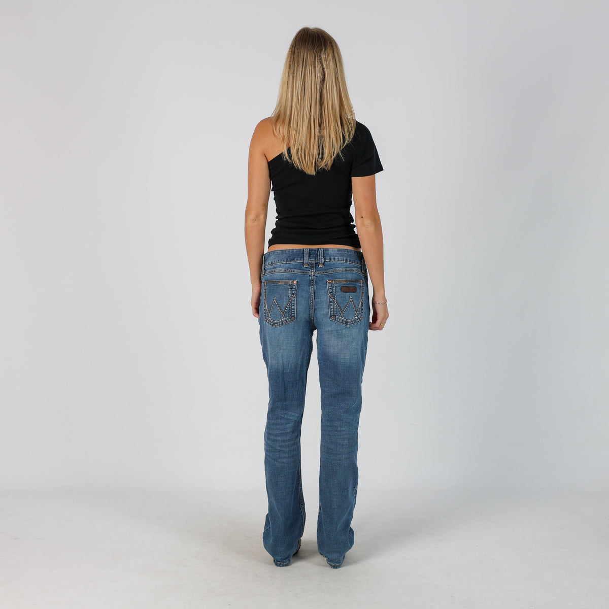 Blue Y2K Wrangler Bootcut Jeans (M)