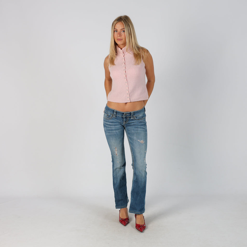 Blue Y2K Bootcut Jeans (S)