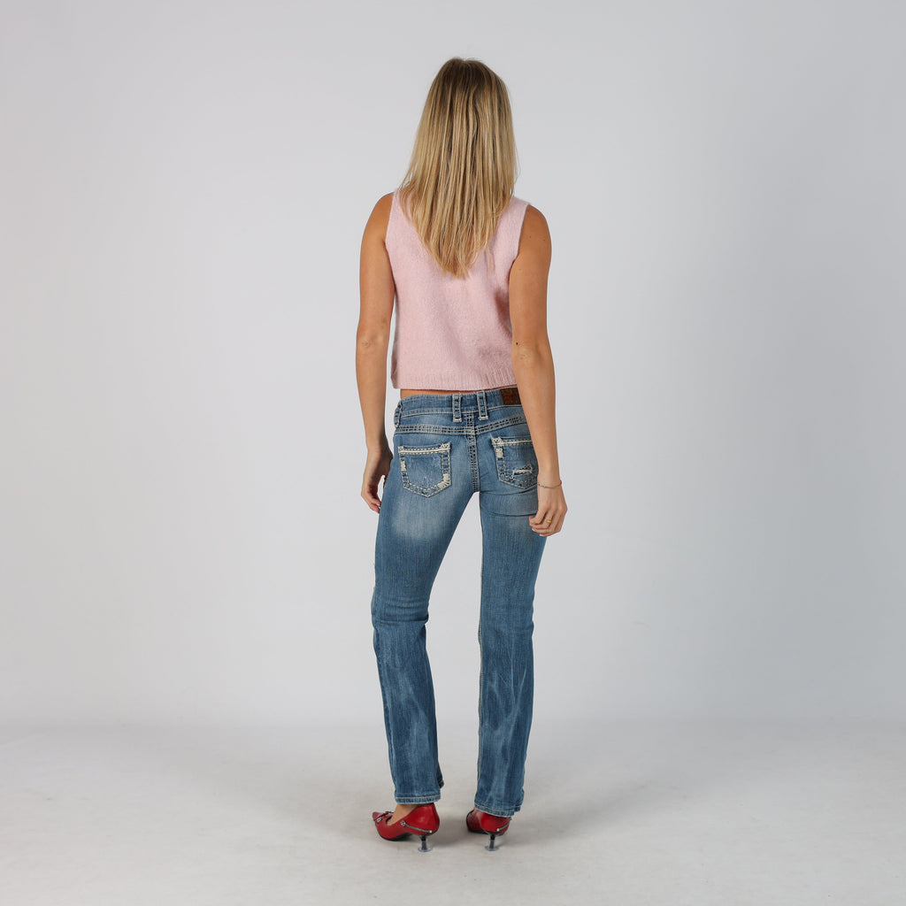 Blue Y2K Bootcut Jeans (S)