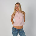 Baby Pink Y2K Knitted Vest (S)