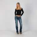 Blue Y2K Bootcut Jeans (M)