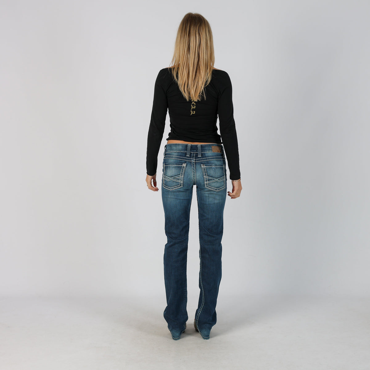 Blue Y2K Bootcut Jeans (M)