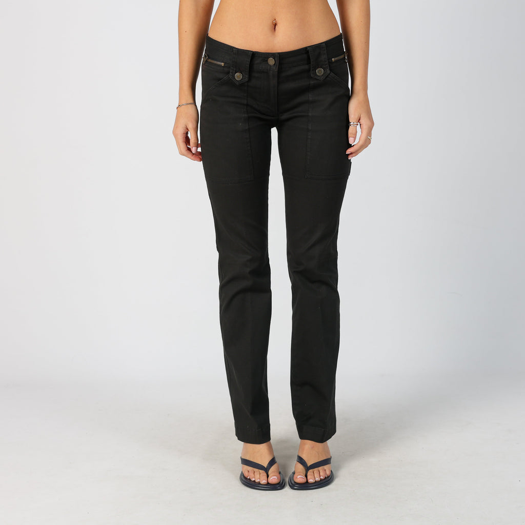 Black Y2K Dolce & Gabbana Bootcut Jeans (M)
