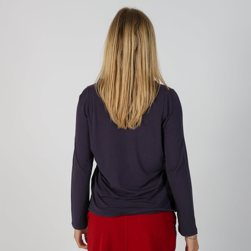Purple Y2K Max Mara Long Sleeve Top (M)
