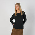 Black Y2K Max Mara Long Sleeve Top (M)