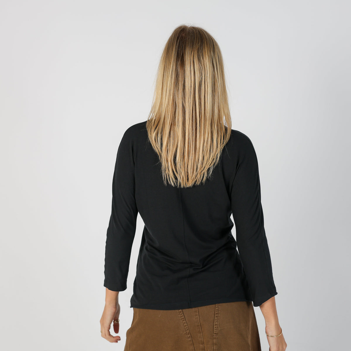 Black Y2K Max Mara Long Sleeve Top (M)