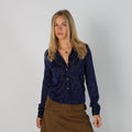 Blue Y2K Made in Italy Blouse (M)