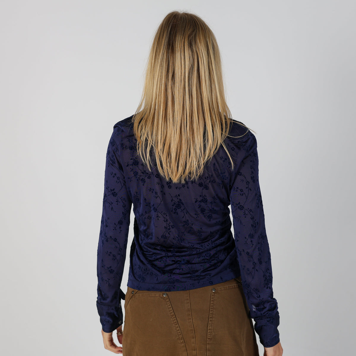 Blue Y2K Made in Italy Blouse (M)