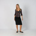 Black Y2K Moschino Woven Midi Skirt (10)