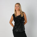 Black Y2K Conos Cami Sequin (M)