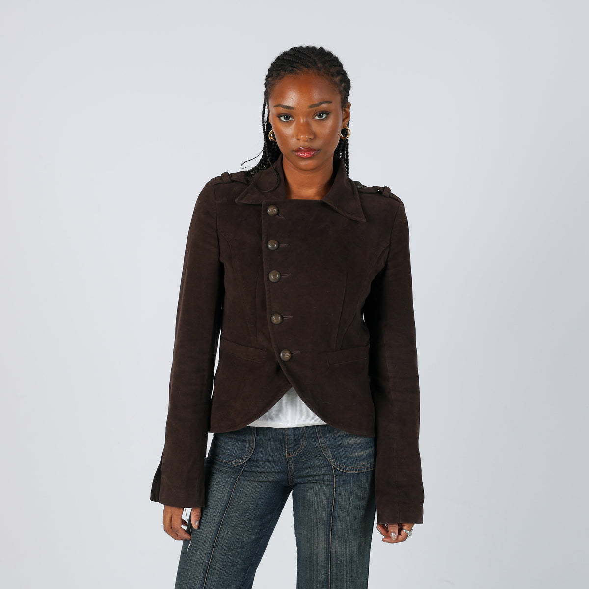 Brown Y2K EXTYN Italia Light jacket (S)