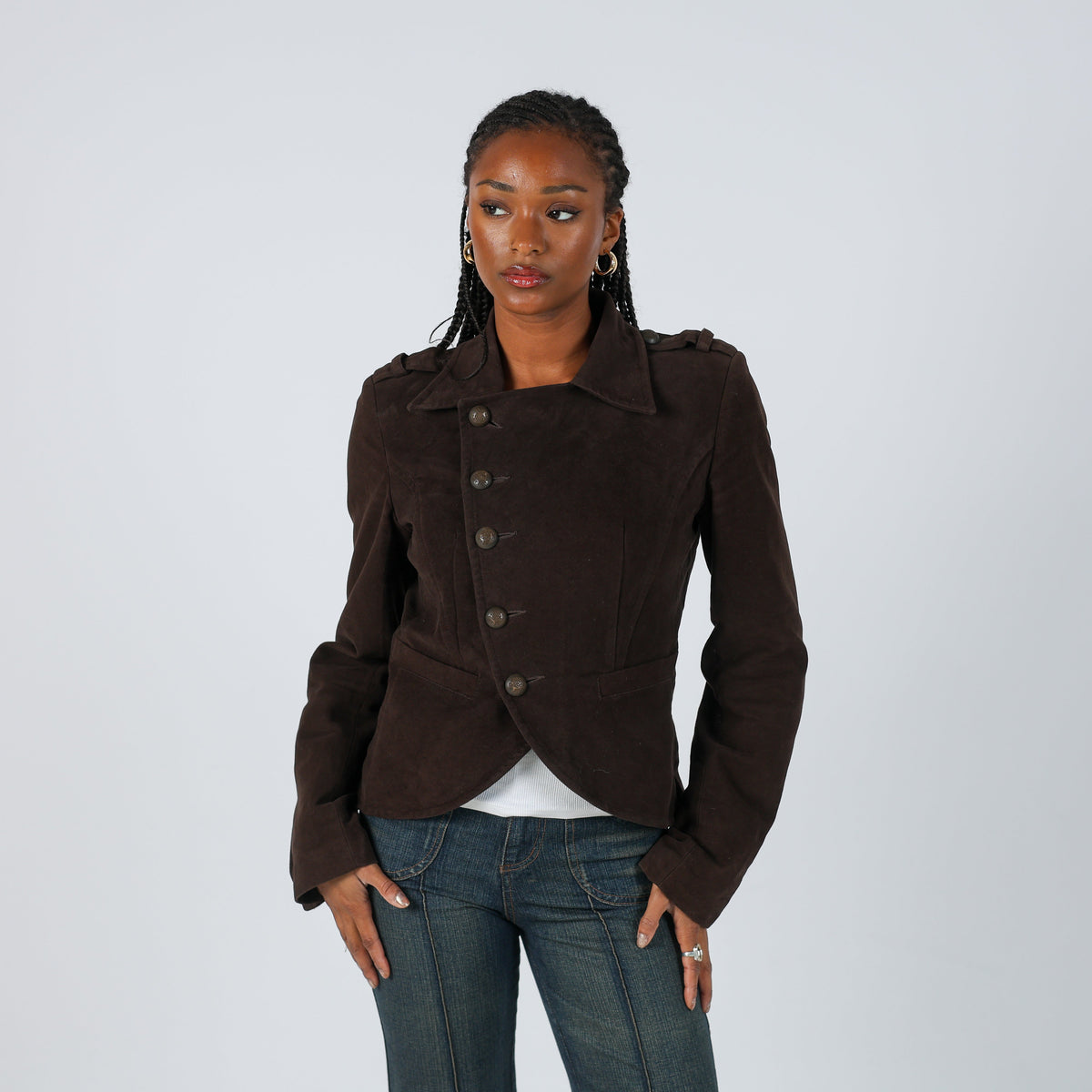 Brown Y2K EXTYN Italia Light jacket (S)