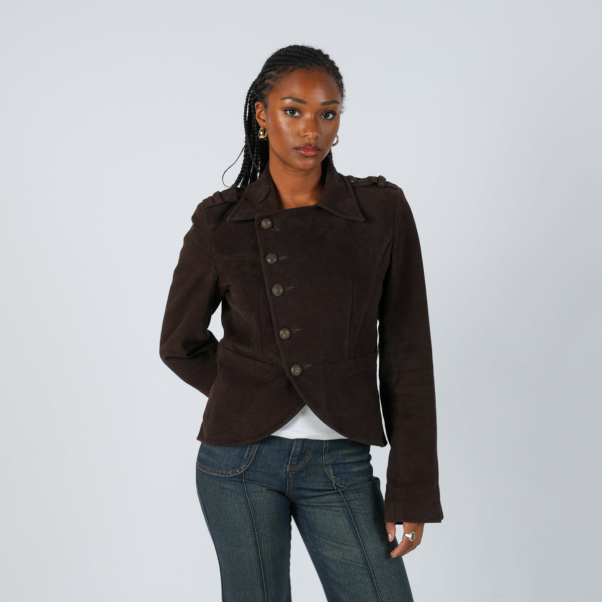 Brown Y2K EXTYN Italia Light jacket (S)
