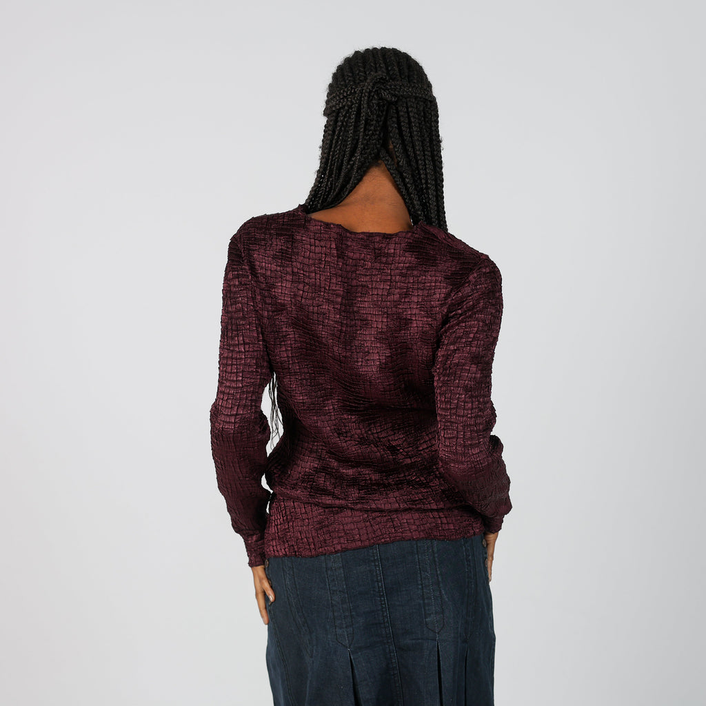Purple Y2K Street One Long Sleeve Top (S)