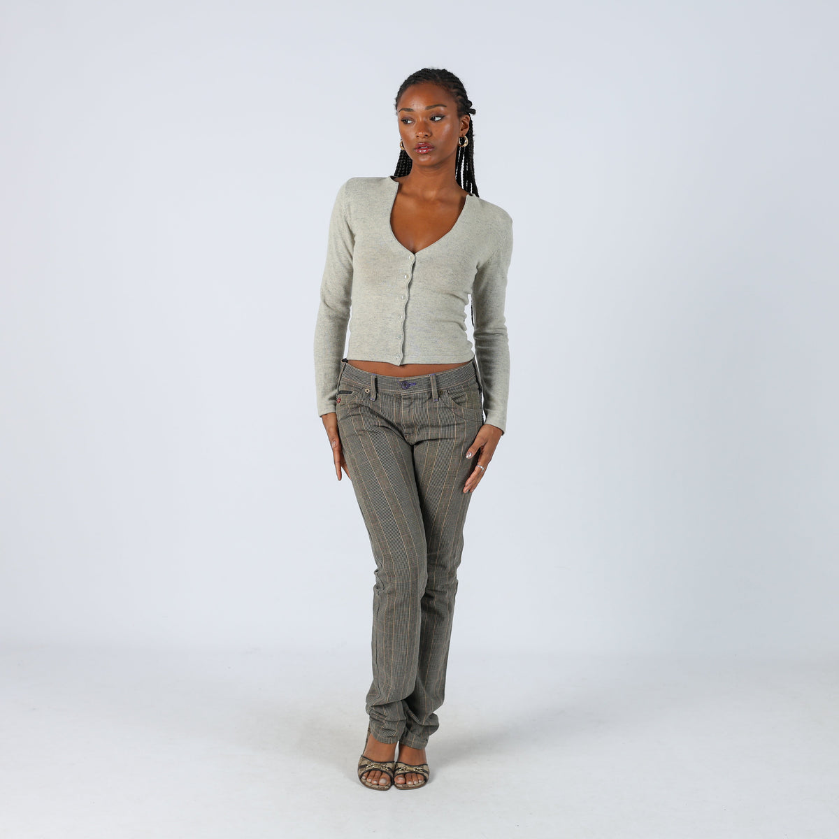 Brown Y2K Energie Casual Trousers (S)