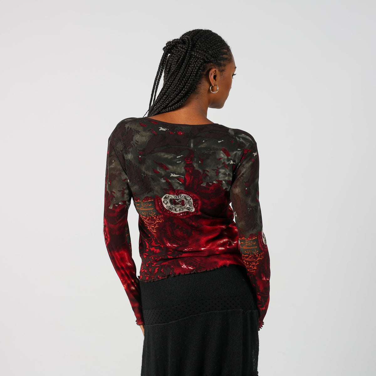 Brown Y2K Street One Long Sleeve Top (10)