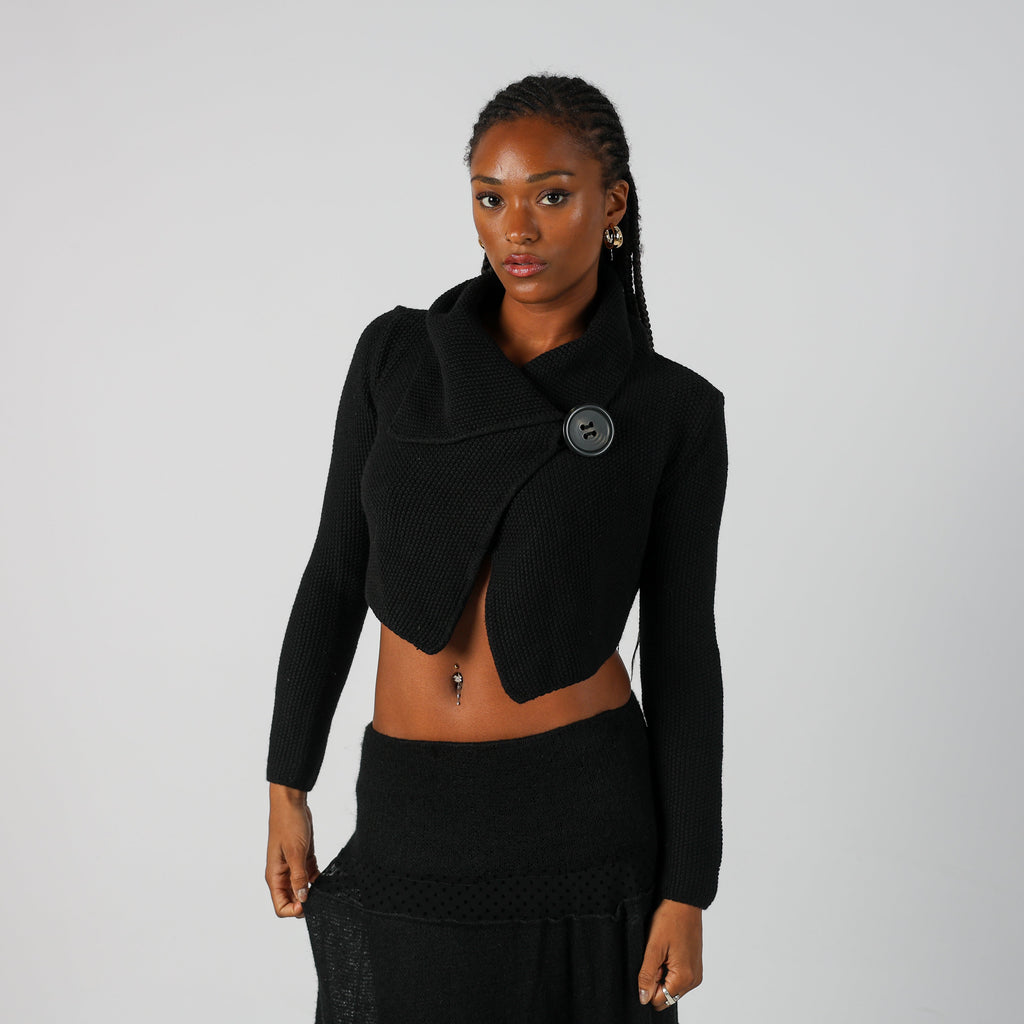 Black Y2K Max&Co. Knitted Jumper (S)