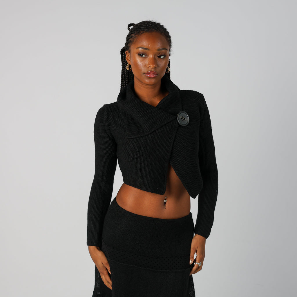 Black Y2K Max&Co. Knitted Jumper (S)
