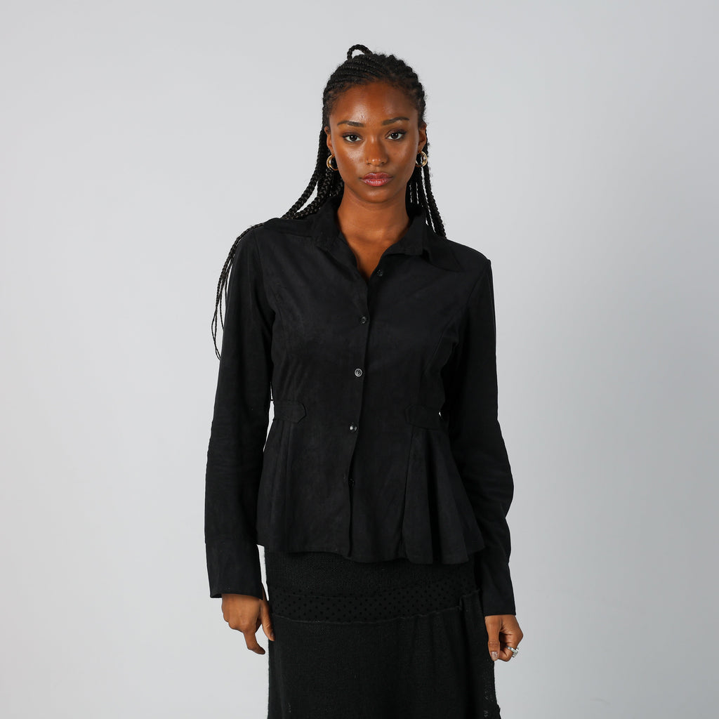Black Y2K Made in Italy Shirt (S)