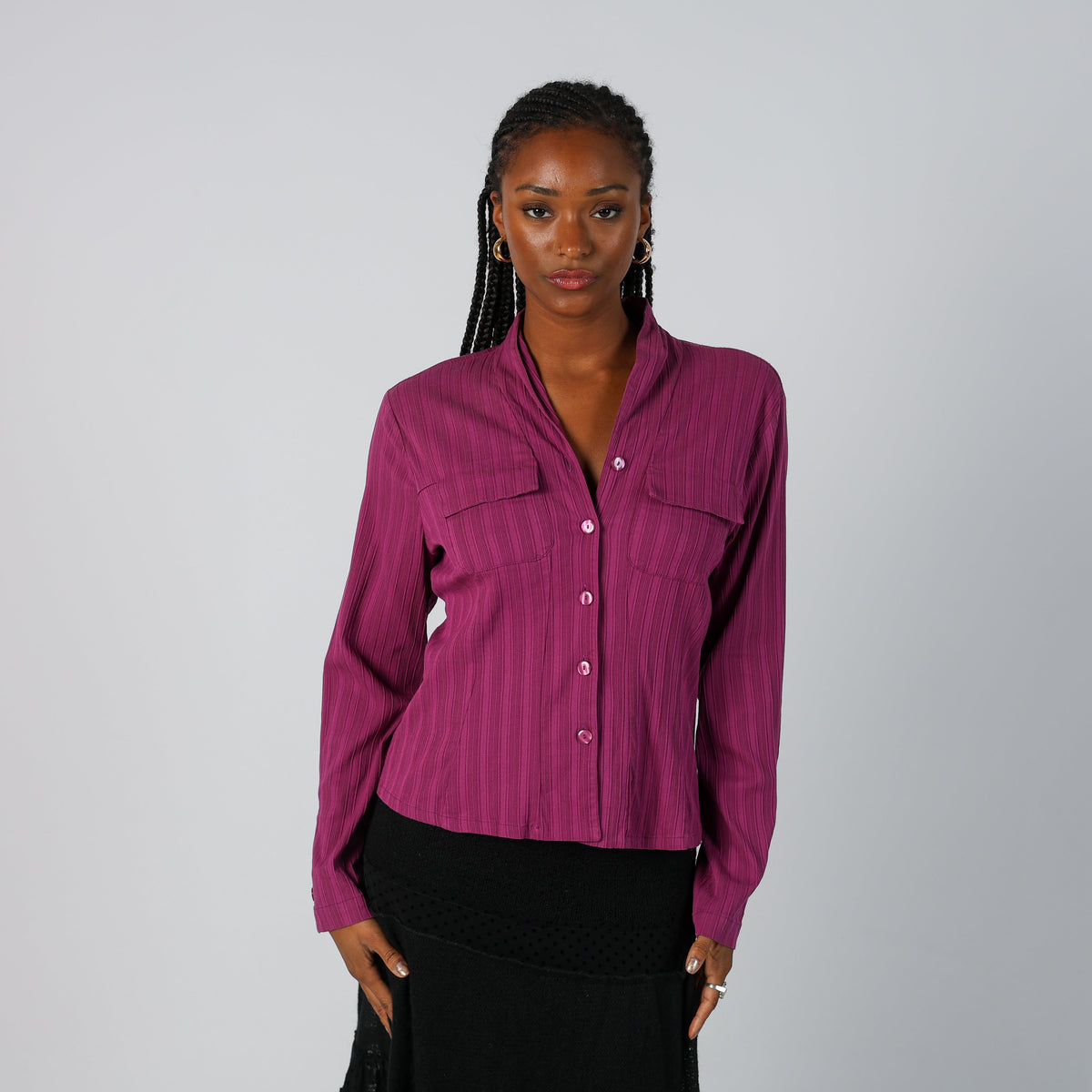 Purple Y2K Nara Camicie Blouse (S)