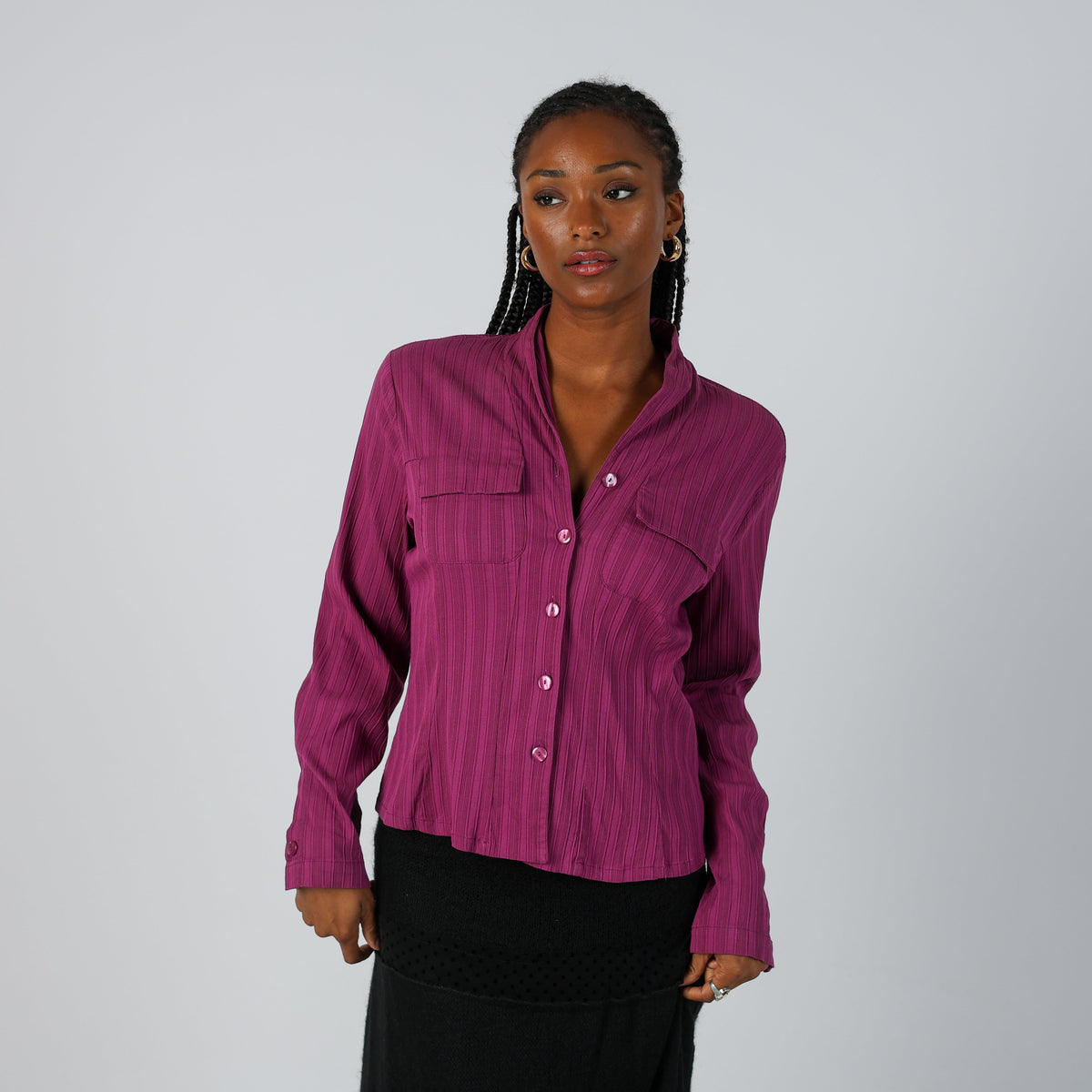 Purple Y2K Nara Camicie Blouse (S)
