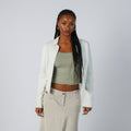 Ivory Y2K Made in Italy Leather Jacket (S)
