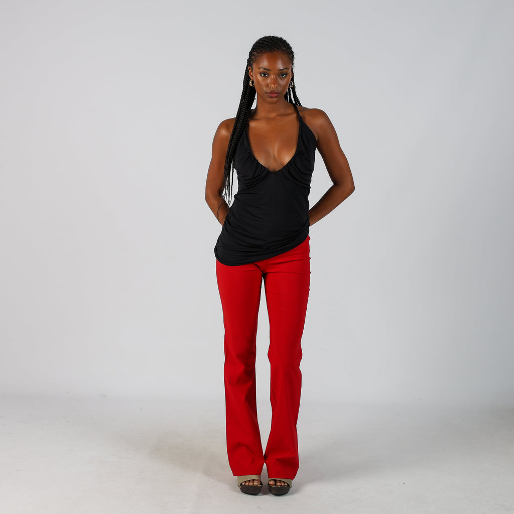 Red 90s Collezione Woven Trousers (XS)