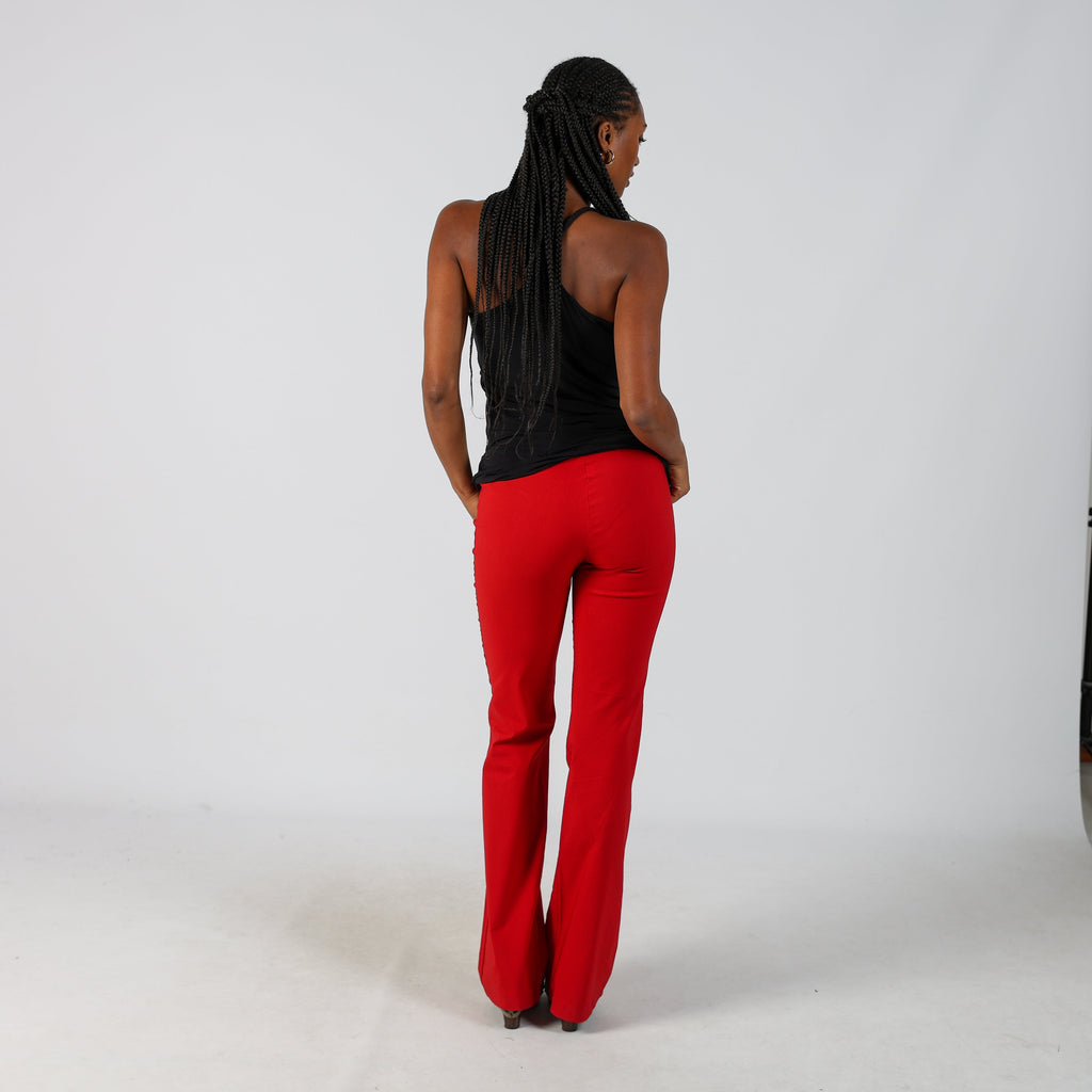 Red 90s Collezione Woven Trousers (XS)